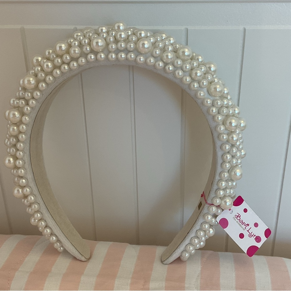Bari Lynn Pearl Embellished Headband